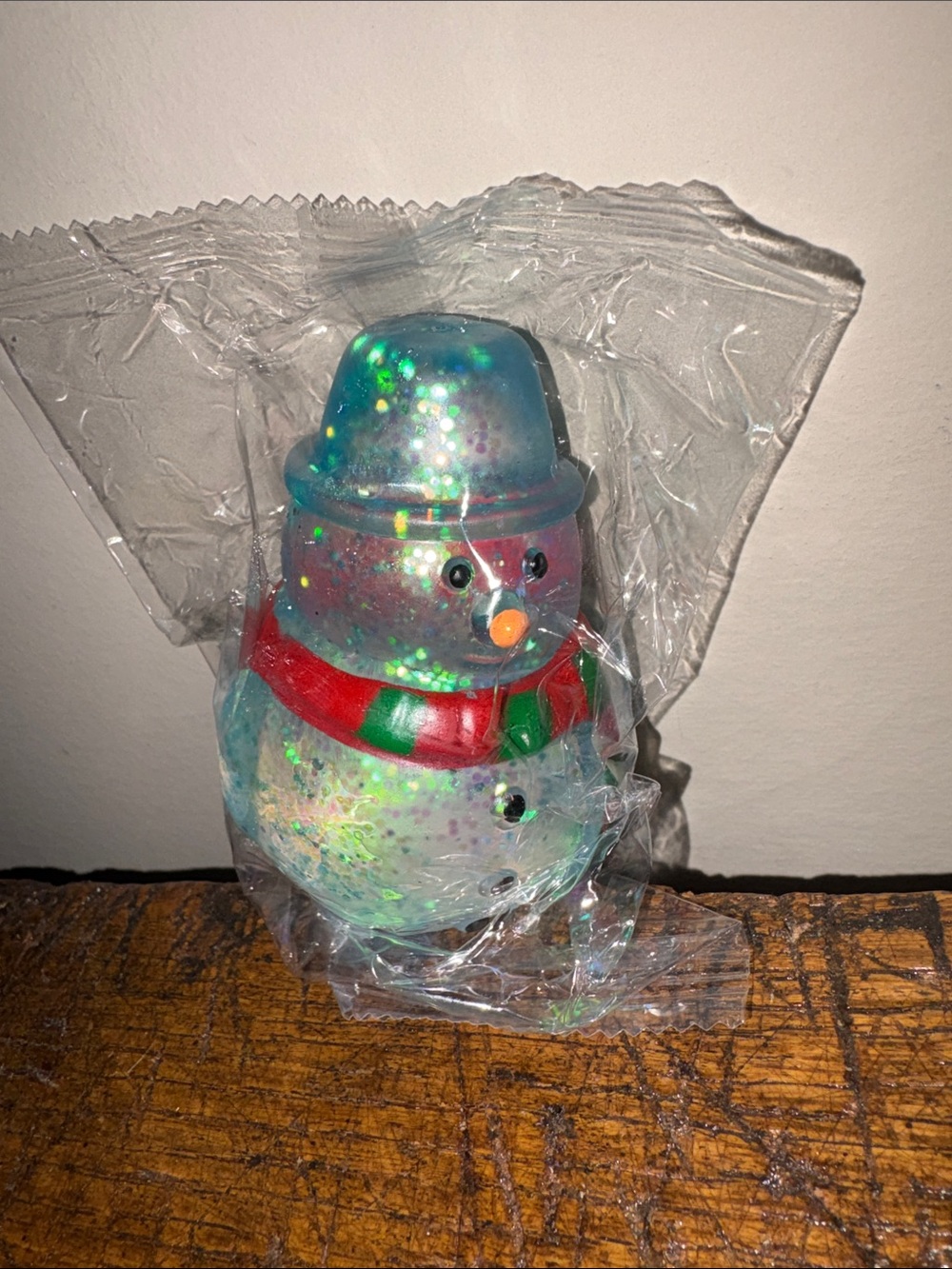 Festive Glitter Snowman Squishy
